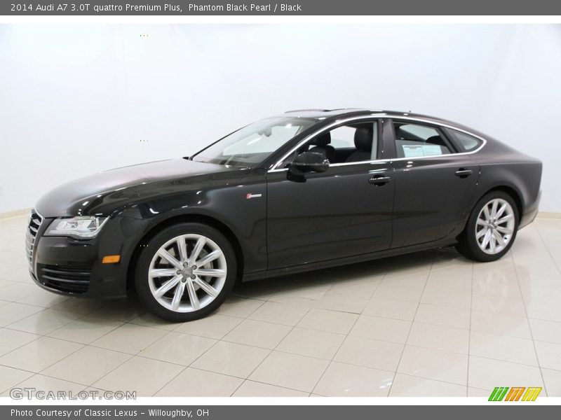 Phantom Black Pearl / Black 2014 Audi A7 3.0T quattro Premium Plus