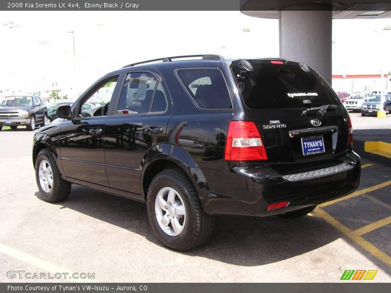 Ebony Black / Gray 2008 Kia Sorento LX 4x4