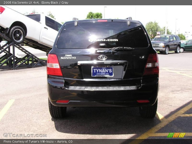 Ebony Black / Gray 2008 Kia Sorento LX 4x4