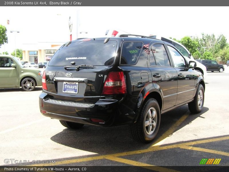 Ebony Black / Gray 2008 Kia Sorento LX 4x4
