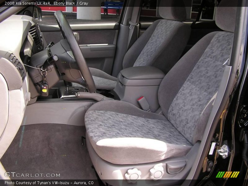 Ebony Black / Gray 2008 Kia Sorento LX 4x4