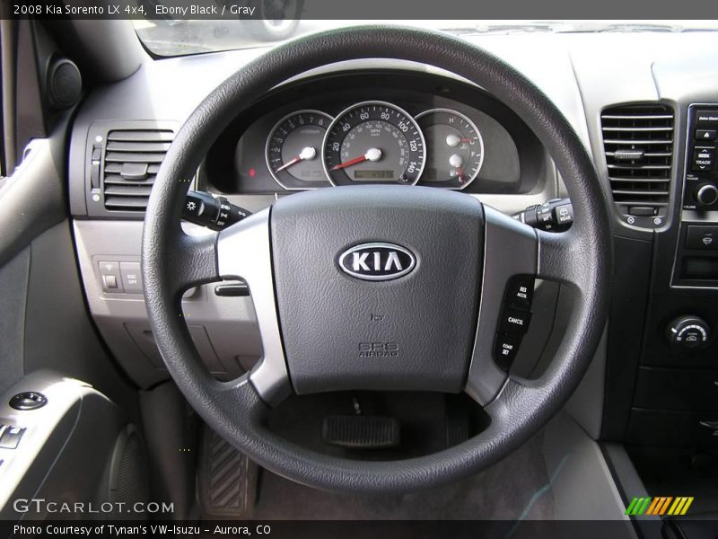 Ebony Black / Gray 2008 Kia Sorento LX 4x4