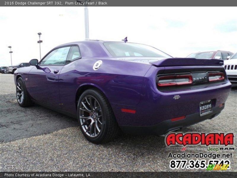 Plum Crazy Pearl / Black 2016 Dodge Challenger SRT 392