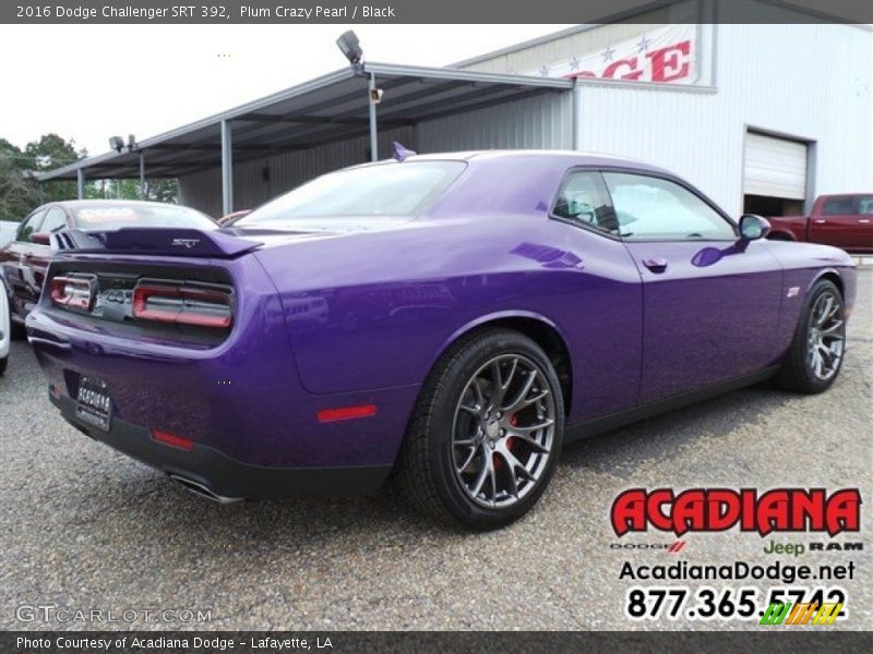 Plum Crazy Pearl / Black 2016 Dodge Challenger SRT 392