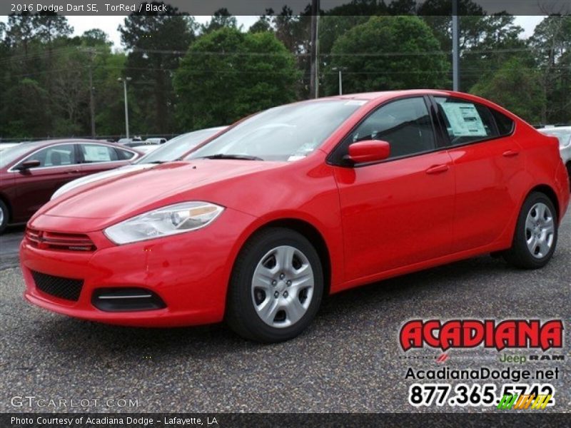 TorRed / Black 2016 Dodge Dart SE