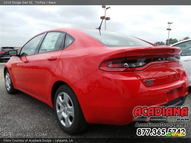 TorRed / Black 2016 Dodge Dart SE