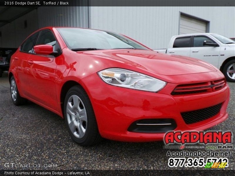 TorRed / Black 2016 Dodge Dart SE