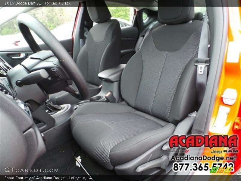 TorRed / Black 2016 Dodge Dart SE