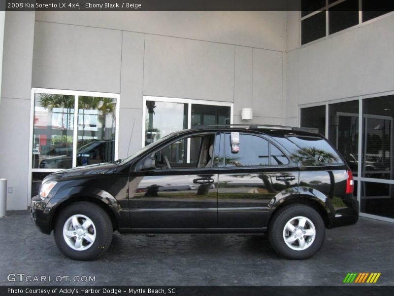 Ebony Black / Beige 2008 Kia Sorento LX 4x4