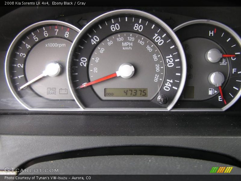 Ebony Black / Gray 2008 Kia Sorento LX 4x4