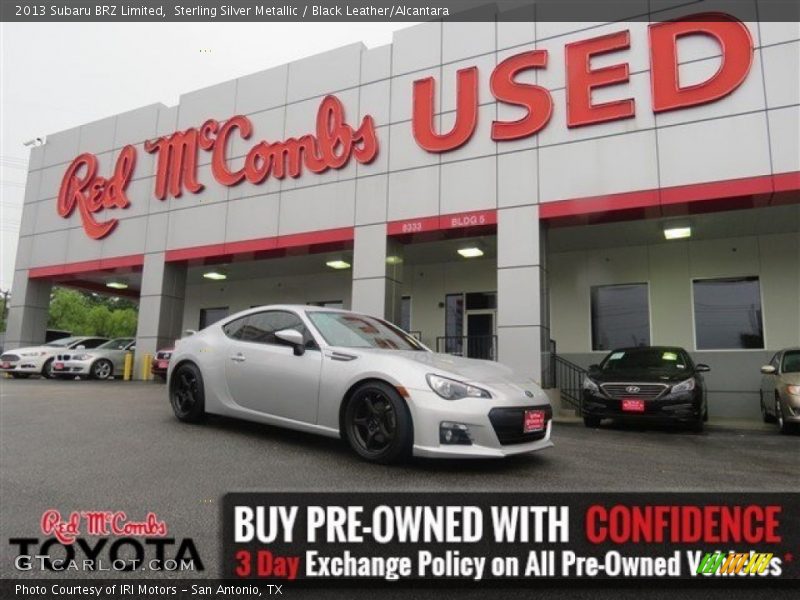 Sterling Silver Metallic / Black Leather/Alcantara 2013 Subaru BRZ Limited