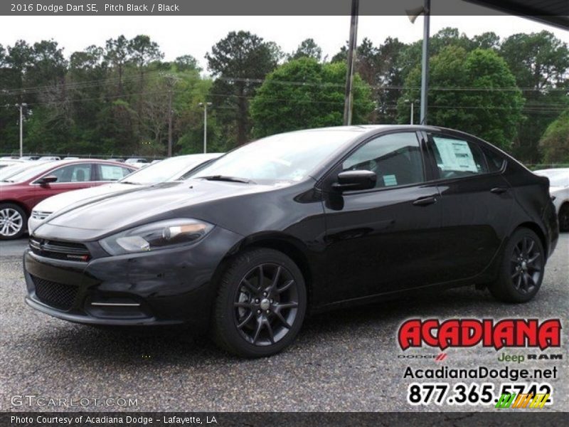 Pitch Black / Black 2016 Dodge Dart SE