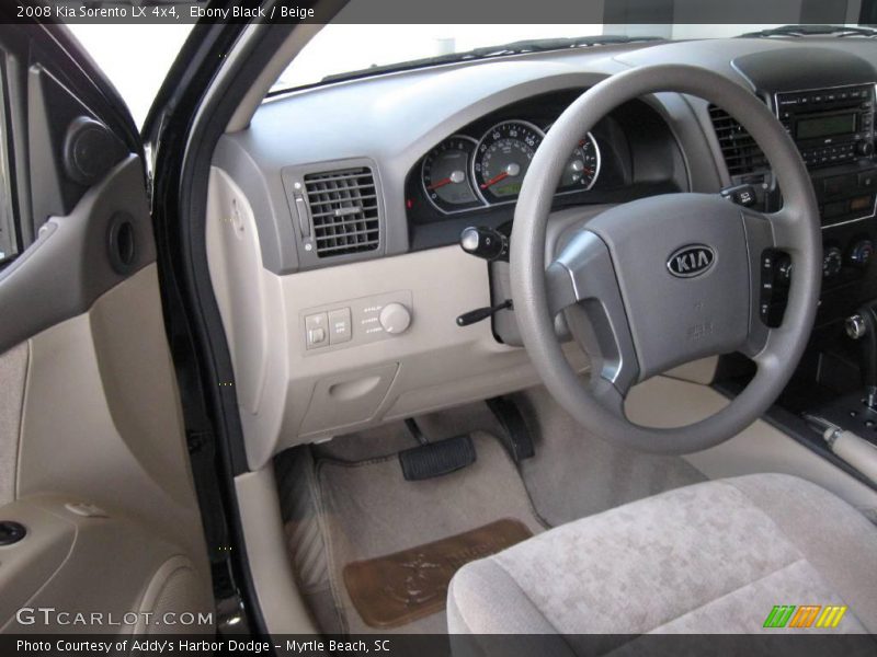 Ebony Black / Beige 2008 Kia Sorento LX 4x4