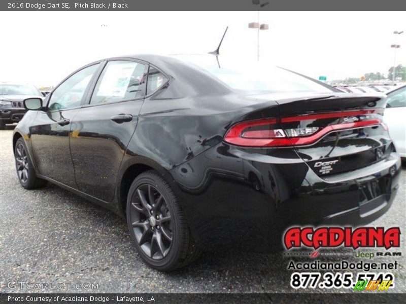 Pitch Black / Black 2016 Dodge Dart SE