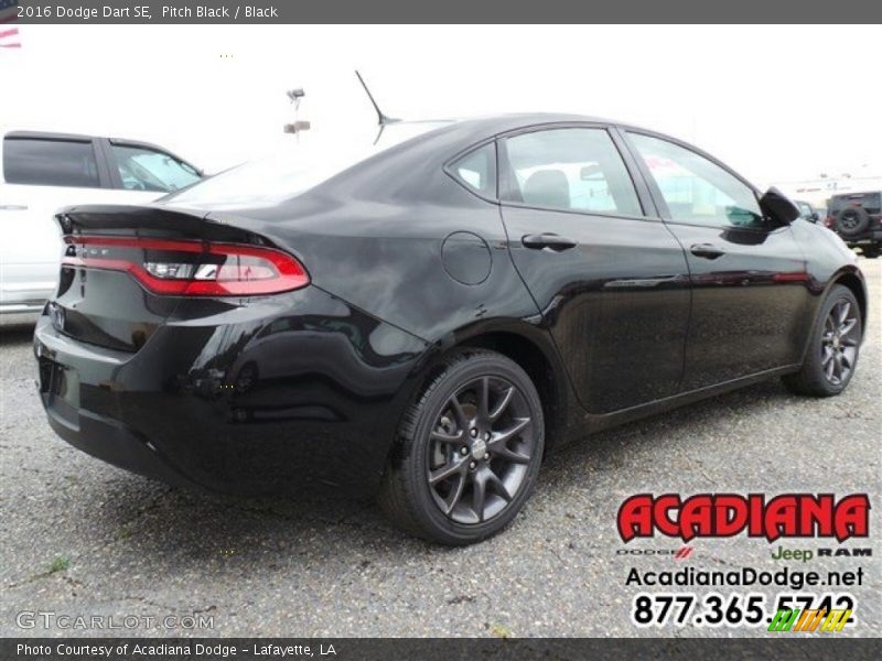 Pitch Black / Black 2016 Dodge Dart SE