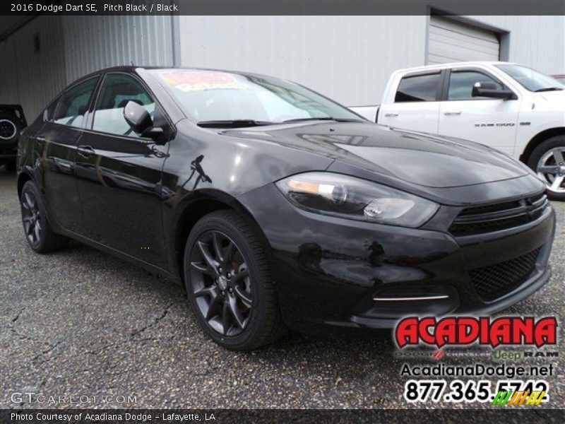 Pitch Black / Black 2016 Dodge Dart SE