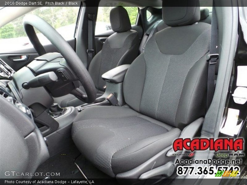Pitch Black / Black 2016 Dodge Dart SE