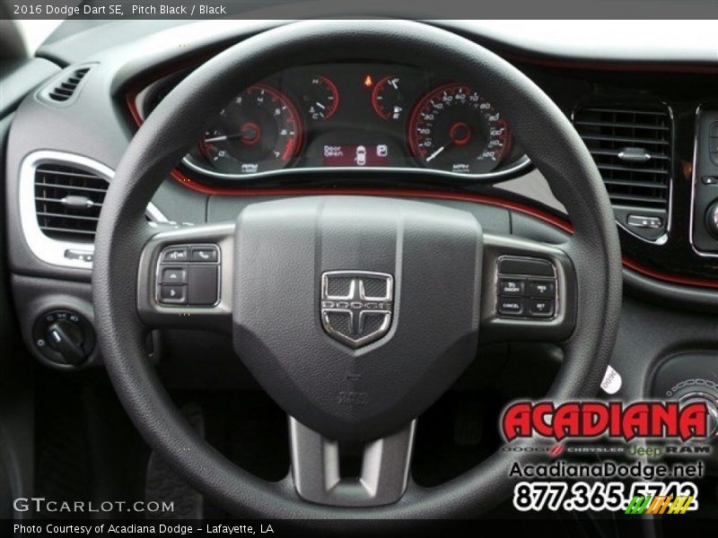 Pitch Black / Black 2016 Dodge Dart SE