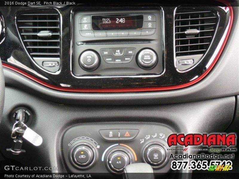 Pitch Black / Black 2016 Dodge Dart SE