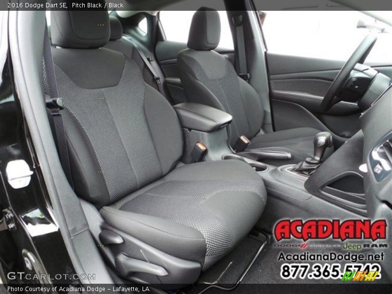 Pitch Black / Black 2016 Dodge Dart SE