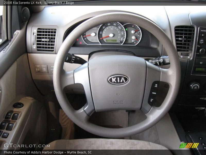 Ebony Black / Beige 2008 Kia Sorento LX 4x4