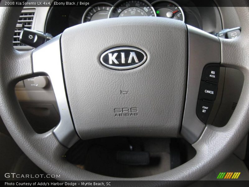 Ebony Black / Beige 2008 Kia Sorento LX 4x4