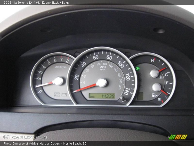 Ebony Black / Beige 2008 Kia Sorento LX 4x4