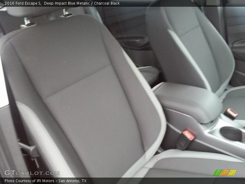 Deep Impact Blue Metallic / Charcoal Black 2016 Ford Escape S