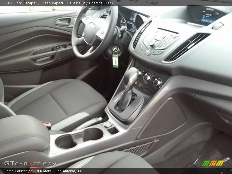 Deep Impact Blue Metallic / Charcoal Black 2016 Ford Escape S