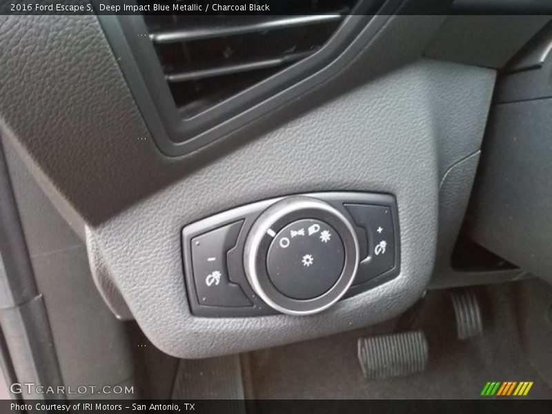 Deep Impact Blue Metallic / Charcoal Black 2016 Ford Escape S