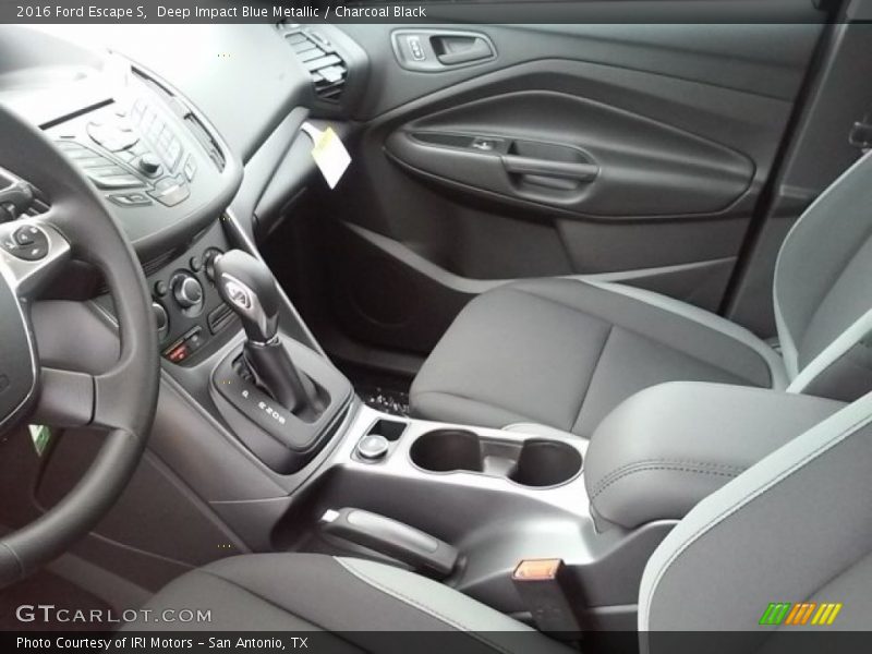 Deep Impact Blue Metallic / Charcoal Black 2016 Ford Escape S