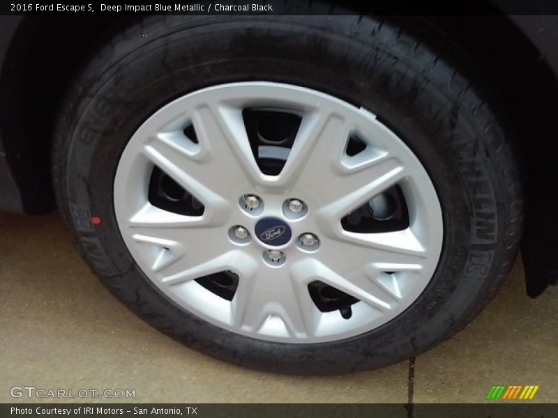Deep Impact Blue Metallic / Charcoal Black 2016 Ford Escape S