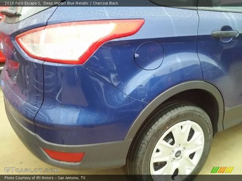 Deep Impact Blue Metallic / Charcoal Black 2016 Ford Escape S