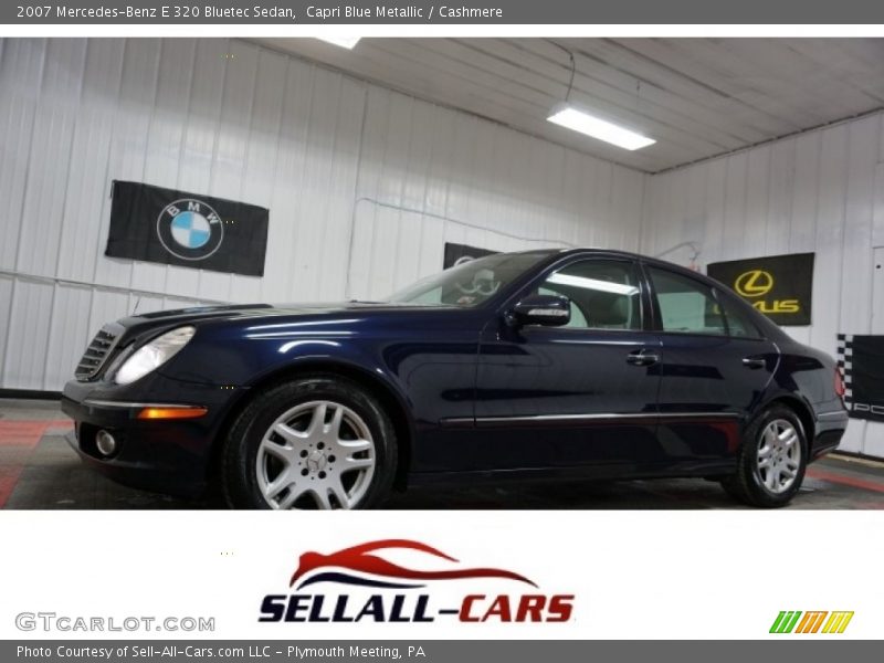 Capri Blue Metallic / Cashmere 2007 Mercedes-Benz E 320 Bluetec Sedan