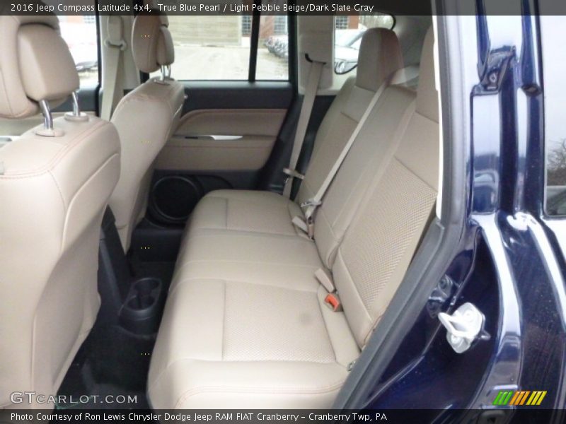 True Blue Pearl / Light Pebble Beige/Dark Slate Gray 2016 Jeep Compass Latitude 4x4
