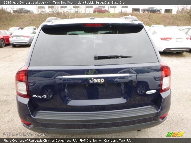 True Blue Pearl / Light Pebble Beige/Dark Slate Gray 2016 Jeep Compass Latitude 4x4