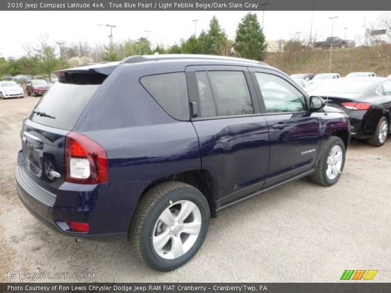 True Blue Pearl / Light Pebble Beige/Dark Slate Gray 2016 Jeep Compass Latitude 4x4