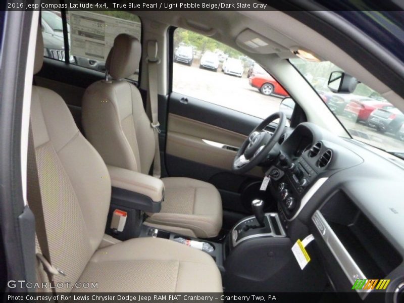 True Blue Pearl / Light Pebble Beige/Dark Slate Gray 2016 Jeep Compass Latitude 4x4