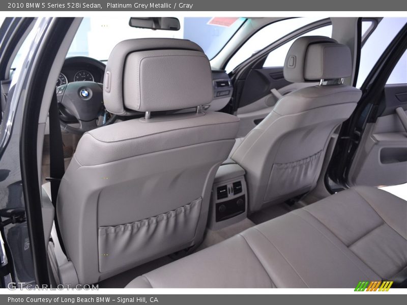 Platinum Grey Metallic / Gray 2010 BMW 5 Series 528i Sedan