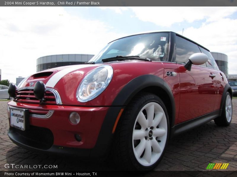 Chili Red / Panther Black 2004 Mini Cooper S Hardtop