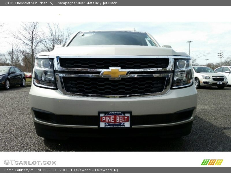 Champagne Silver Metallic / Jet Black 2016 Chevrolet Suburban LS