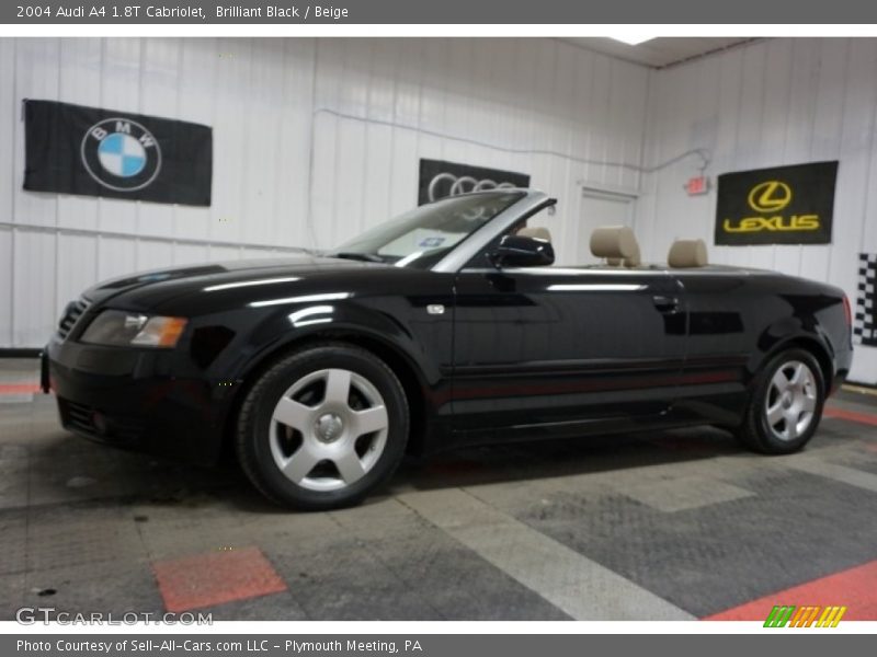 Brilliant Black / Beige 2004 Audi A4 1.8T Cabriolet
