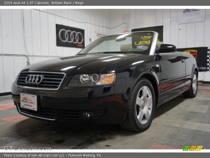 Brilliant Black / Beige 2004 Audi A4 1.8T Cabriolet