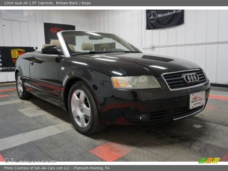 Brilliant Black / Beige 2004 Audi A4 1.8T Cabriolet