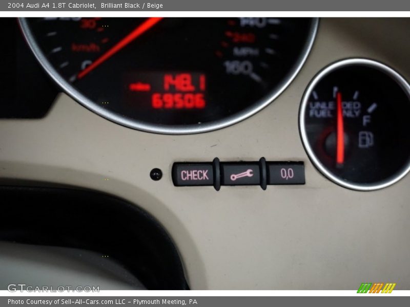 Brilliant Black / Beige 2004 Audi A4 1.8T Cabriolet