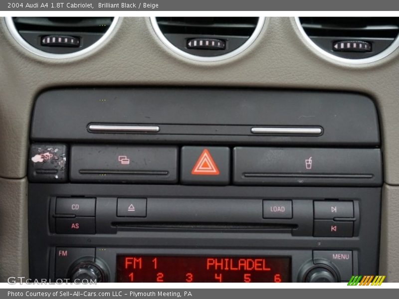 Brilliant Black / Beige 2004 Audi A4 1.8T Cabriolet