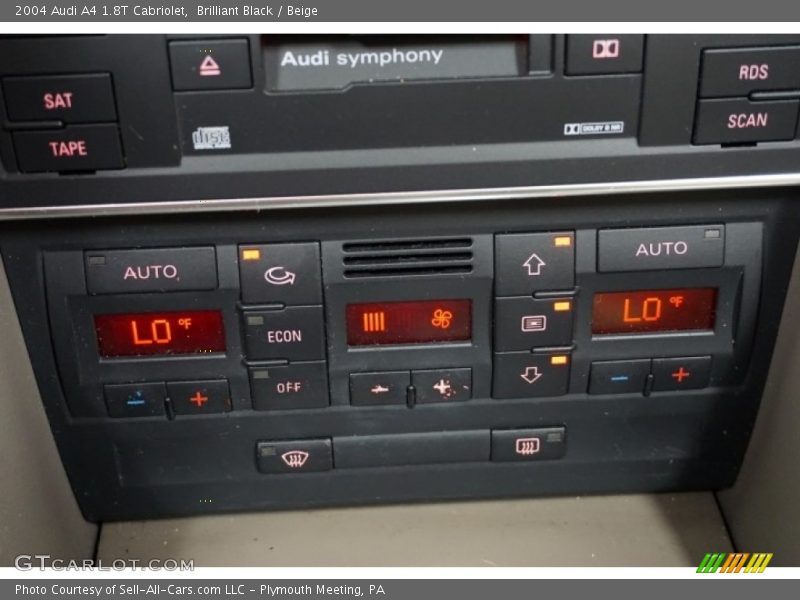 Brilliant Black / Beige 2004 Audi A4 1.8T Cabriolet