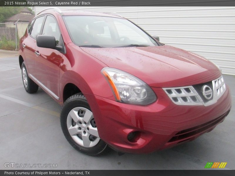 Cayenne Red / Black 2015 Nissan Rogue Select S