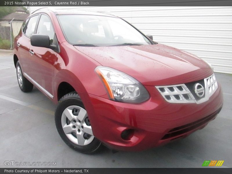 Cayenne Red / Black 2015 Nissan Rogue Select S