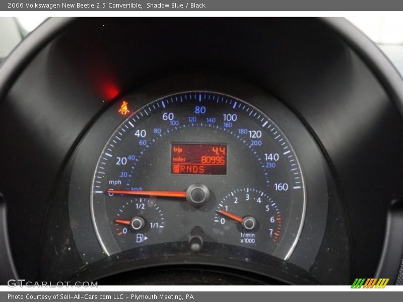 Shadow Blue / Black 2006 Volkswagen New Beetle 2.5 Convertible